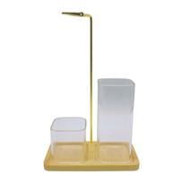 Wooden Base Mountain Bottom Glass Cup Ashes Catcher Incenses Stick Holder Burners With Upside Down Feature Home Decors