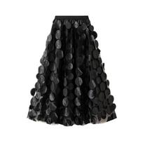Tulle Skirts for Women A Line Fairy Tiered Skirt Midi High Elastic Waist Long Skirt Layered Flowy Swing Tutu Skirt Women's Mesh High Waist Maxi Skirts One size