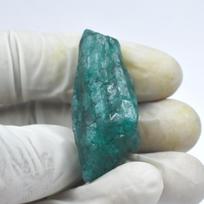 135 Ct Natural Green Emerald Uncut Rough Colombian CERTIFIED Loose Gemstone 39.6 mm approx.