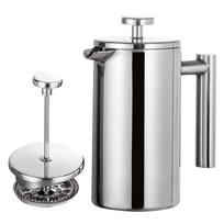 350ml/800ml/1000ml French Press Coffee Maker Stainless Steel Double Walled Insulated Coffee  Maker Pot