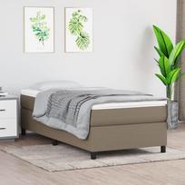 Vidaxl Rama Łóżka Bez Materaca Taupe 90X200 Cm Tkanina