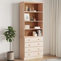Vidaxl Biblioteczka Z Szufladami Alta, 77X35X186,5 Cm, Lita Sosna