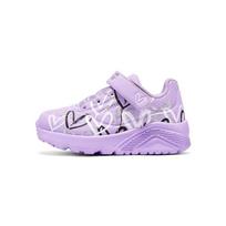 Skechers Kids Comfortable Versatile Low-Top Walking Shoes Baby sneaker Lavender Multicolor 314078N-LVMT 22