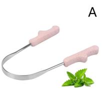 Stainless Steel Dentate Tongue Scraper Oral Hygiene Cleaner Brush with Storage Box for Fresh Breath Quality Tongue Cleaning