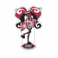 Anime Hazbin Hotel Vaggie Angel Dust Alastor Husk Charlie Morningstar Acrylic Stand Standing Plates Desktop Ornament Gift about 15cm