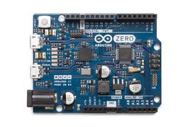 Arduino Zero [ABX00003] - 32-bit ARM Cortex-M0+, 48MHz, 256KB flash, 32KB SRAM, native USB, 14 digital IO pins, 6 analog inputs, Arduino IDE