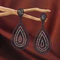 European and American Luxury Water Drop Stud Earrings - Retro Creative Fashion for Girls