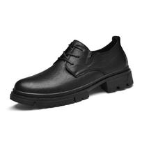 Genuine Leather Men's Hand-Woven Low-Top British Style Casual Soft Sole Shoes EU 36