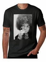 Unisex Vintage Graphic T-Shirt Black Short Sleeve Anime Tee With Bold Artistic Print XXXL