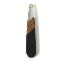 5 PCs Resin & Wood Wood Effect Resin Pendants Multicolor Drop 4.4cm x 0.8cm