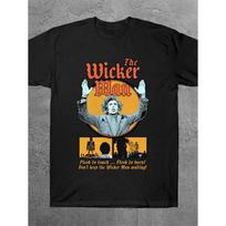Men'S The Wicker for Man Movie Graphic T-Shirt - Vintage Horror Film Tee with Pirate Longsdale Flam, Soft Breathable Fabric for Costume Parties, S