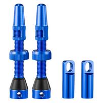 1 Pair Road Bike Presta Valve CNC Aluminum 40/44mm Bicycle Valve with Caps Road Bike Tubeless Tire Valve for Road Tubeless Tire