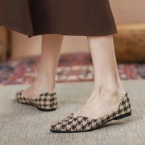 Pointed Toe Ladies Footwear Low Heel Elegant Women's Flat Shoes Chic 2025 Summer Lastest Fashionable High Quality Fashion 35