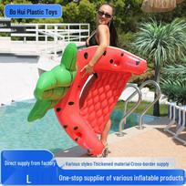 Inflatable Watermelon U-Shape Pool Lounger Sofa 135*80*70 cm