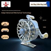 Ant King Little King Kong RA-6BL All-Metal Ice Fishing Reel with Drag, Micro Jigging & Front Drag Raft Reel Left-Handed