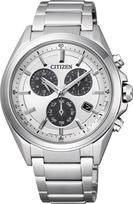 Citizen Attesa Eco-Drive Chronograph Watch BL5530-57A Metal Face Multi-Function Silver