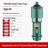 220V Multi-stage Submersible Well & Irrigation Pump