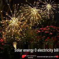 Solar Dandelion Firework Garden Stake Light