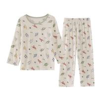 ZISEHY Boys' Ice Silk Summer Pajama Set 130