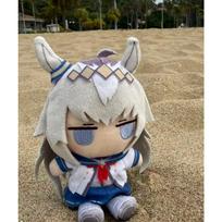 2027 New 10CM Anime Pretty Derby Oguri Cap Plush Cosplay Cute Stuffed Body Plushie Cotton Figure Model Birthday Gifts 10CM