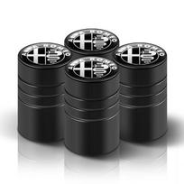 for Car Tire Valve Stems Cap Aluminum Wheel Stem Air Caps For Alfa Romeo Giulia Stelvio MiTo Giulietta Tonale ALFA 4C Disco