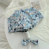 French Style Oil Painting Floral Automatic Dual-Use Folding Umbrella
