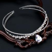 Zircon Water Drop Necklace: White-Collar Wedding & Party Korean Style