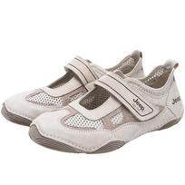 JEEP Women's Casual Velcro Mary Jane Flats 38 pilka