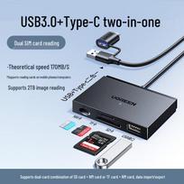 UGREEN USB 2-in-1 SD/TF/NM Card Reader Hub