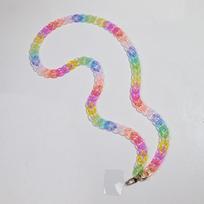 120cm Bevel Matte Acrylic Link Chain Mobile Phone Lanyard New Colorful Cellphone Cases Strap Necklace Accessories Women Jewelry 120cm
