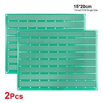 PCB plokštės vienos pusės prototipas „pasidaryk pats“ universali spausdintinė grandinė, 15x20 cm 2,54 mm žingsnio Protoboard litavimo plokštė 2Pcs