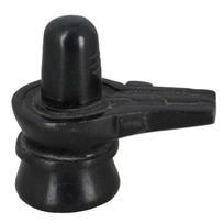 Juodojo marmuro Shiva Linga figūrėlė (2 coliai), Shivling Murti Idol akmens statula Juodasis marmuras Shiva Lingam, WEIRD