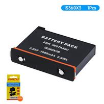 PALO 1800mAh Insta360 X3 Battery + LED 2-Slots Charger with Type-C Port For Insta360 One X3 Battery IS360X3B Insta 360 X3 Camera 1battery