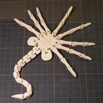 3D Printed Alien Facehugger Model Fully Articulated Movie Prop Collectible Figurine Sci-Fi Horror Decor