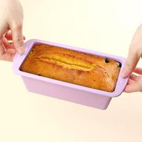 Stačiakampė silikoninė skrudintuvo ir pyrago forma Purple Silicone Cake Toast Pan