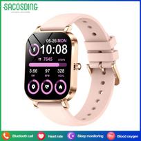 SACOSDING New Ultrathin Smart Watch Women 1.75 inch HD Screen IP68 Sports Waterproof Heart Rate Monitor Ladies Smartwatch Men Gift