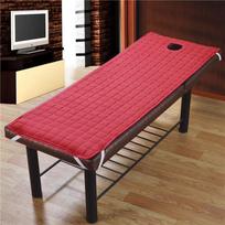Vienos spalvos šukuotas grožio salono SPA lovos pagalvėlė-čiužinys 180x60 Square