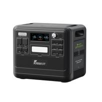 FOSSiBOT F2400 Nešiojama elektrinė - 2400W galia - 2048Wh LiFePO4 baterija - 13 išvesties prievadų - Greitas įkrovimas per 1,5-2 valandas juoda