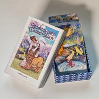Rediscovered Classic Tarot Deck 12*7cm 78 Pcs Tarot Cards Drawn with Ball Pens Printed on 350GSM Double-embossed Cardstock