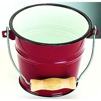 Emaliuotas plieninis kibiras - IBILI - 911522 - Raudonas - 5,5 l - Medinė rankena