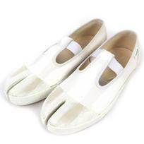 Pristine Maison Margiela Slip-on Tabi shoes sneakers white canvas 41 S97WS0064 Used