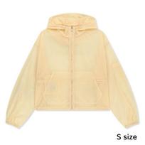 [Matin Kim] BACK LOGO HOODY WINDBREAKER - 3 Colors (Cream / Dark Brown / Blue) CREAM - S