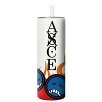 Anime Cartoon One Piece Printed Stainless Steel Straw Thermos Cup 600ml