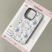 Vintažinis gėlių rašto dėklas telefonui iPhone 17 16 15 14 Plus 13 12 11 Pro Max Atsparus smūgiams TPU apsauginis dangtelis For iPhone 11