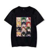 2026 New Anime Cartoon Deku Todoroki Shoto Bakugou Katsuki Print Casual T Shirt Women Men Short Sleeve Summer Fashion Tops Tee S