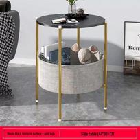 Modern Luxury Movable Side Table - Bedroom, Bedside, Living Room, or Sofa Use 40 x 40 x 60 cm gray