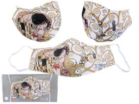 Maseczka Ochronna Gustav Klimt Pocałunek Kremowa Carmani Wielorazowa
