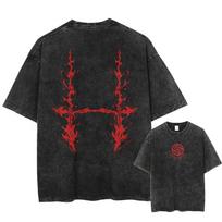 2026 Hot Anime Jujutsu Kaisen Choso Logo Graphic Printed T Shirt Men Women Washed Cotton T-shirts Oversized Tee Harajuku Vintage Tops L