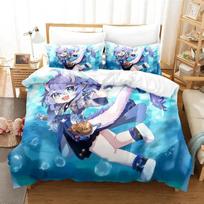 Anime Honkai Star Rail Bedding Set Duvet Cover Bed Set Quilt Cover Pillowcase Comforter King Queen Size Boys Adult Bedding Set 135x200cm