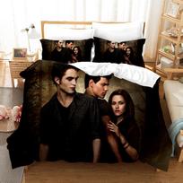 New Movie Twilight Bedding Set Love Duvet Cover Set Pillowcase Film Single Queen King Full Size Soft Bed Linen For Women Teens 135x200cm